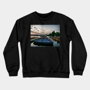 Sunset at Windsor and boat trip Crewneck Sweatshirt